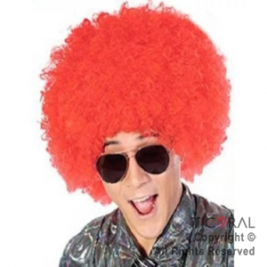 PELUCA SUPER AFRO ROJA x 1 PS